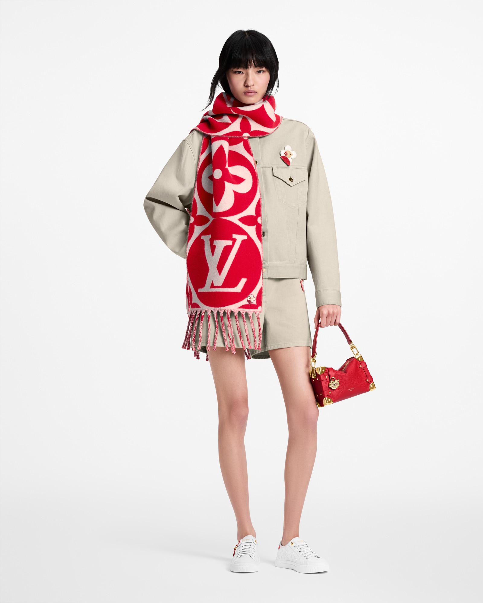 Lunar New Year Vivienne Medallion Scarf . - Accessories | LOUIS
